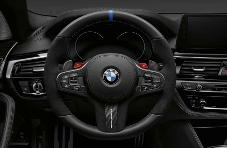 Schwarz Wildleder DIY Auto Lenkrad Abdeckung Für BMW M Sport G30