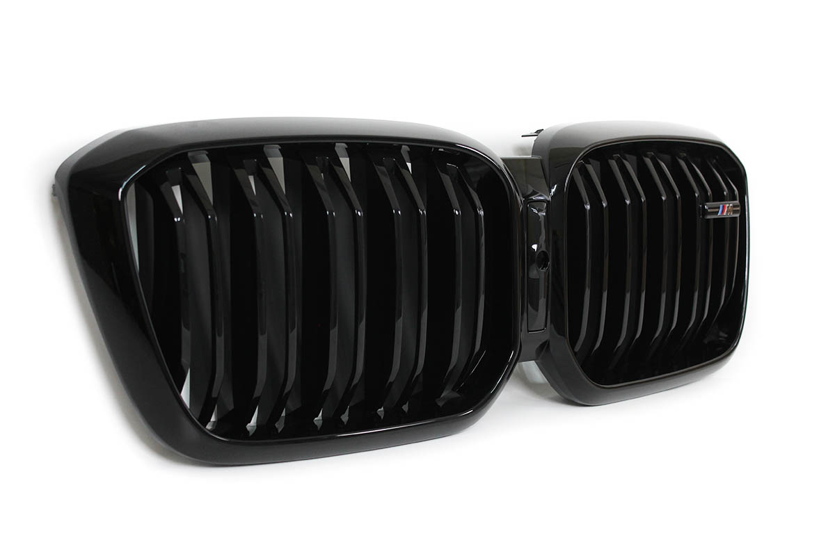 Augenlider Ergänzungen Abdeckungen Scheinwerfer schwarz lackiert für BMW X3  G01 X4 G02