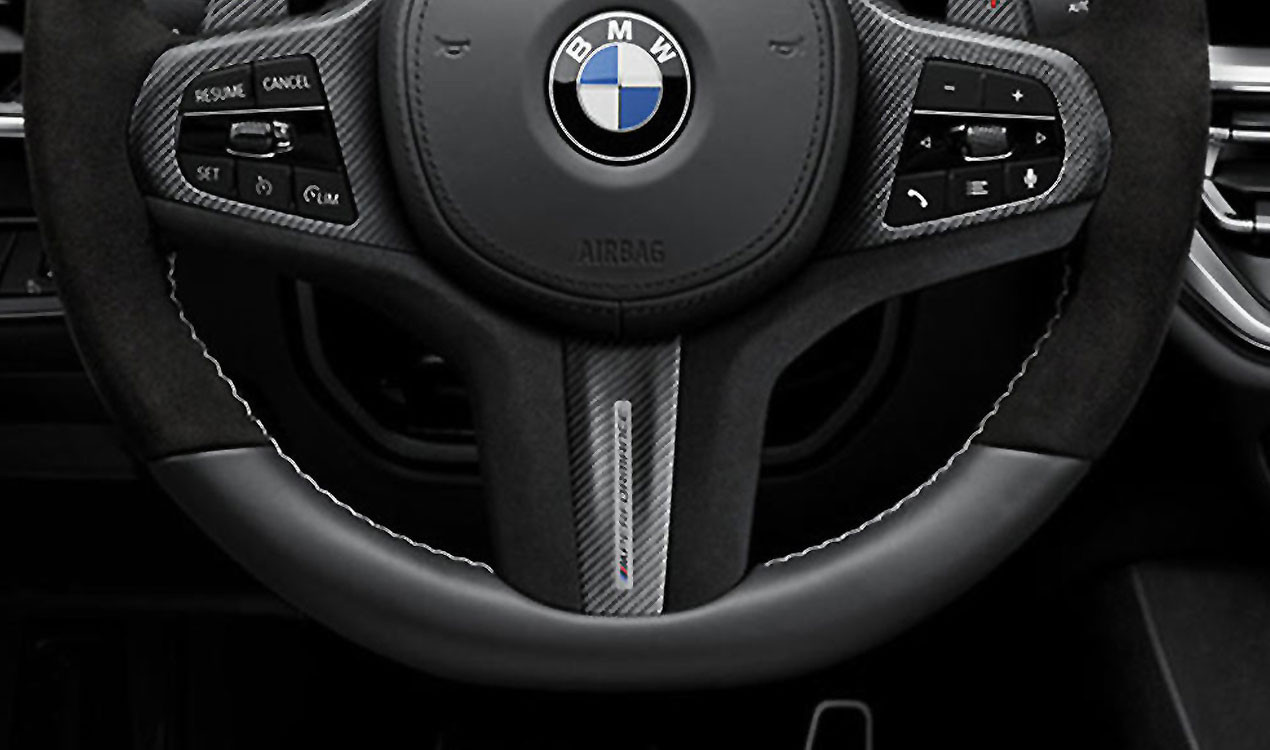 1 Paar Auto Lenkradbezüge für BMW Série 4 Series 4er Serie 4 M440i M440d  Segmentierte Kohlefaser Lenkradabdeckung rutschfest Lenkradschoner Auto  Lenkradbezüge,A : : Auto & Motorrad