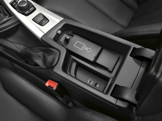 Center konsole QI telefon halter lade drahtlose ladegerät Für BMW