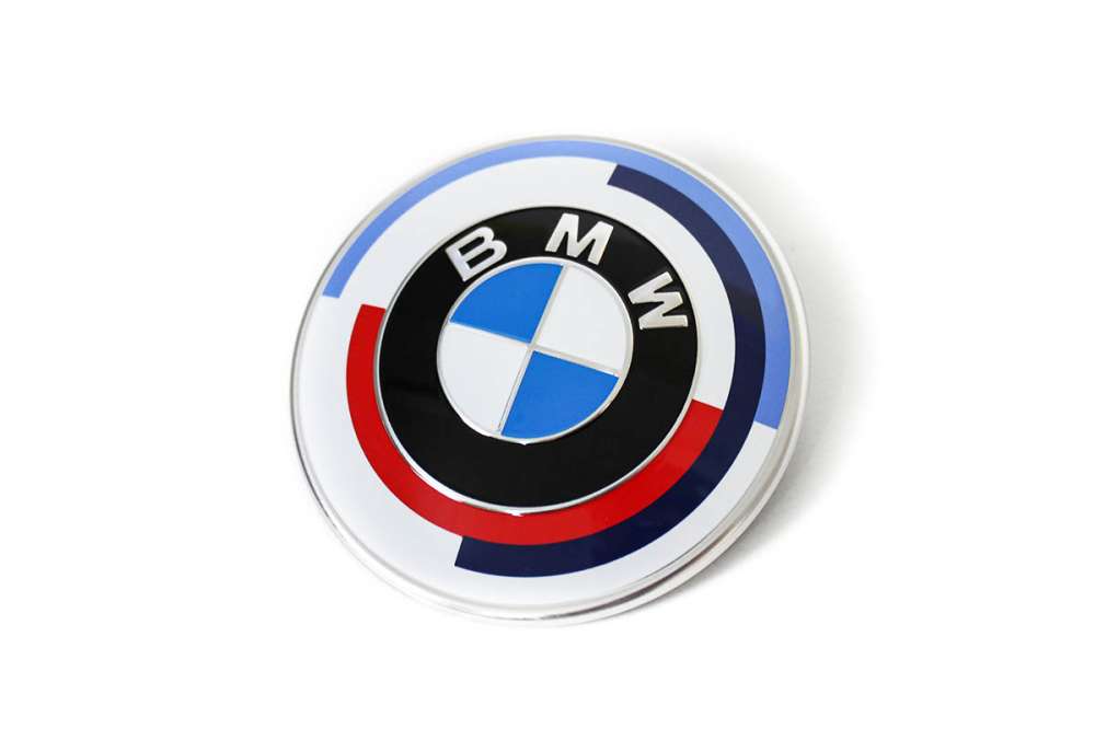 BMW Emblem 50 Jahre M Frontklappe Motorhaube (82mm)
