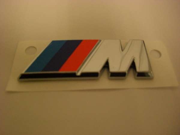 BMW Auto-Fußmatte BMW M4 Emblem Schriftzug Heckklappe SCHWARZ für