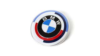 BMW Emblem 50 Jahre M Frontklappe Motorhaube (74mm) 3er G80, 4er G82 G83