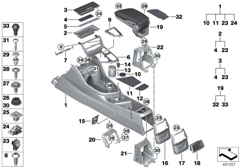 Kaufe Auto Armlehne Box Pad Faser Leder für BMW F30 F10 X5 E53 F15 E70 E71  X6 F16 X1 E84 F48 x3 X4 F34 F31 F11 F07