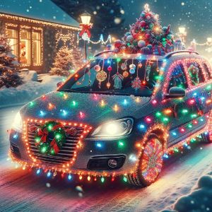Weihnachtliche Autodekoration: Was ist erlaubt, was nicht? 